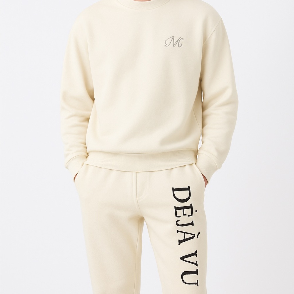 Déjà Vu Cream Jogger Pants